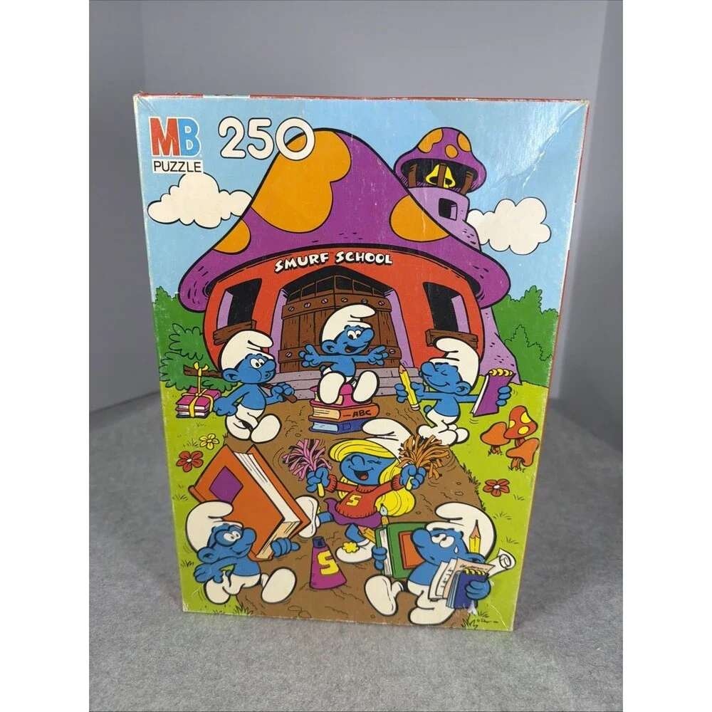 1982 Milton Bradley Smurfs Jigsaw Puzzle - All Pieces included